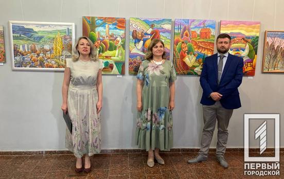 В городском выставочном зале торжественно стартовала выставка «Кривой Рог - стальное сердце Украины»