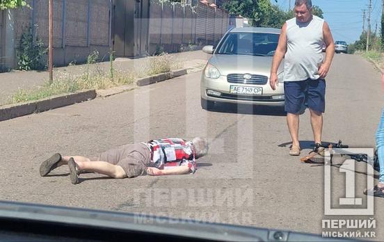 Не впорався з двоколісним: у Саксаганському районі Кривого Рогу пенсіонер розбив голову