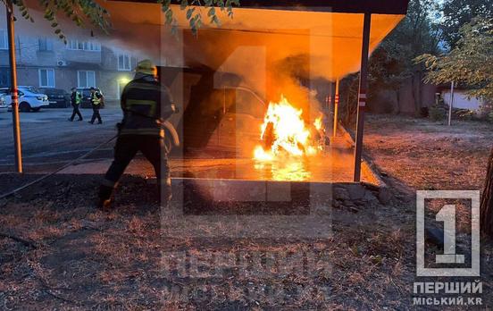 «Передок» був у вогні: у Центрально-Міському районі Кривого Рогу горів Ford Transit