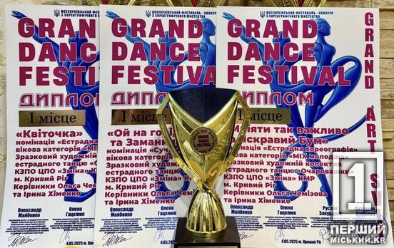 Кожен виступ – в саме серденько: юні криворізькі танцівниці підкорили Всеукраїнський Grand Dance Festival
