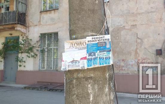 Побили антирекорд: у Кривому Розі видалили 600 паперових реклам