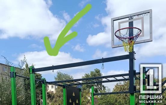 Еще даже не успели открыть: в Кривом Роге с новой детской площадки украли деталь