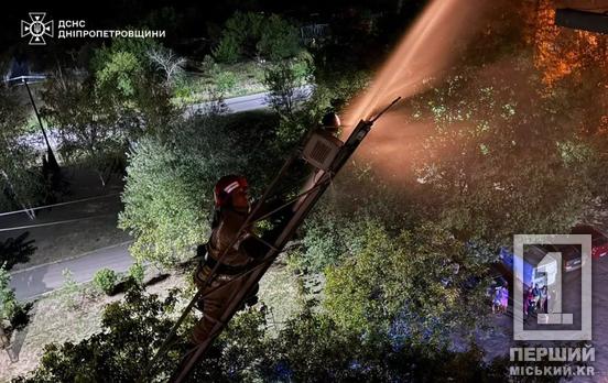 Довелося залучати автовишку: в Інгулецькому районі Кривого Рогу горіла квартира