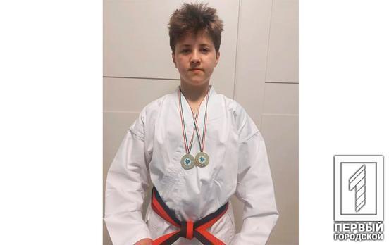 Две золотые медали по каратэ на первом же турнире: юный спортсмен, который покинул Кривой Рог из-за войны, покоряет итальянские пьедесталы