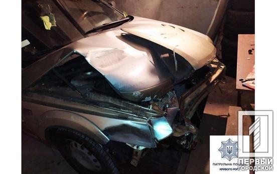 Патрульные Кривого Рога нашли нетрезвого водителя, который скрылся с места аварии